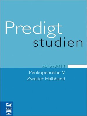 cover image of Predigtstudien V/2